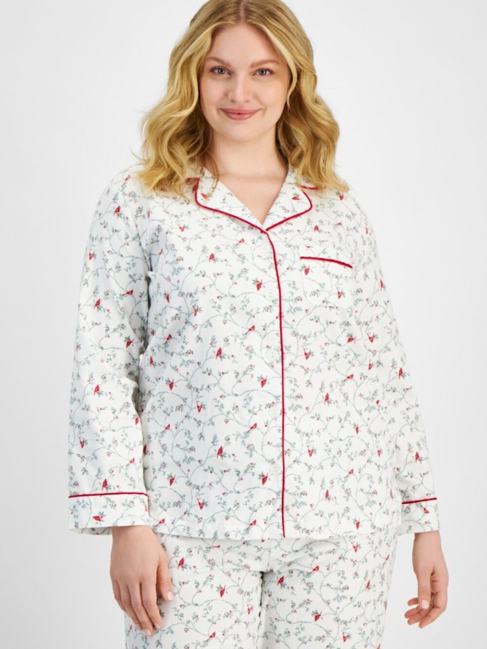 #1743 Charter Club Women's 2-Pc. Cotton Flannel Packaged Pajamas Set - Picture 3 of 5